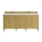 James Martin Vanities 72'' Double Vanity, Light Natural Oak w/ 3 CM Eternal Marfil Quartz Top 424-V72-LNO-3EMR - alternate 1